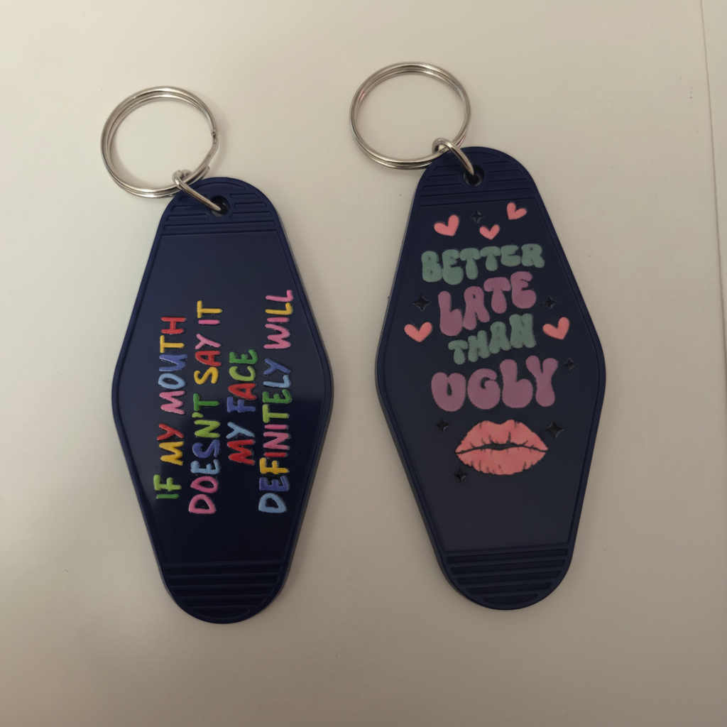 Black Keychain Set Combined Background