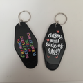 Black Keychain Set Combined Background