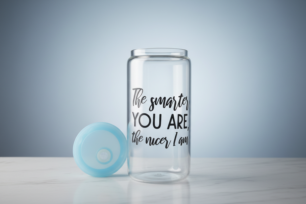 Blue Top Sassy Cup with Premium Background