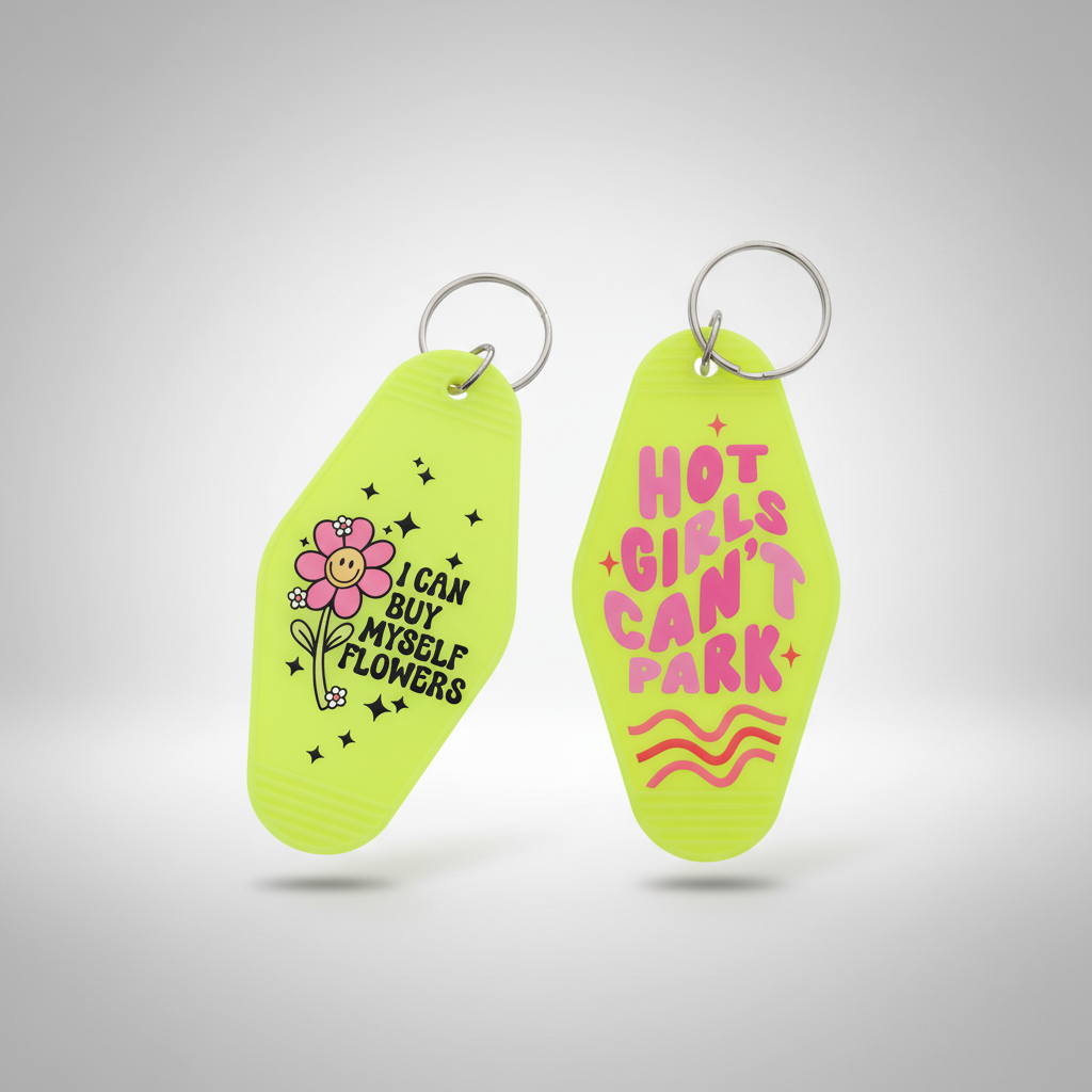 Neon Keychain Set Combined Background