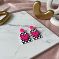 NEON PINK HEARTS Background
