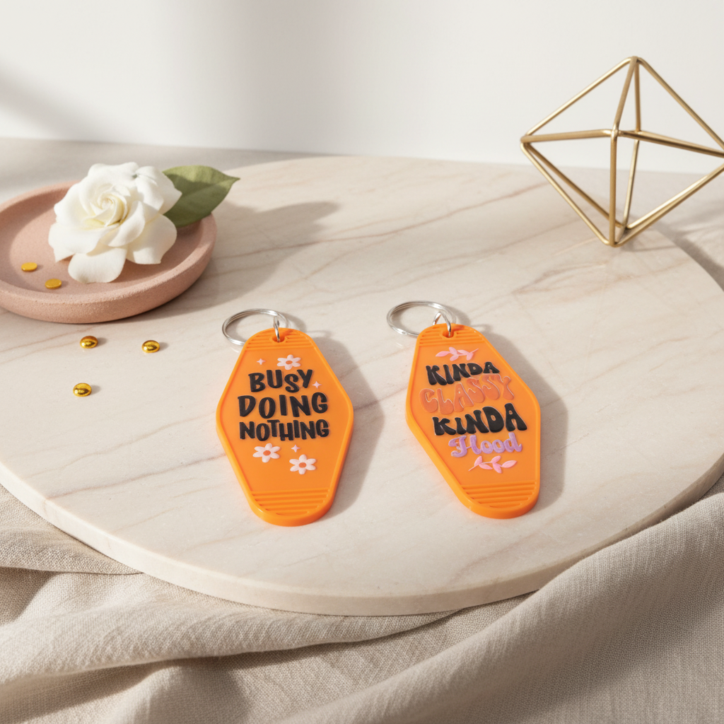 ORANGE KEYCHAIN SET Background