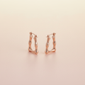 Rose Gold Hoops Background