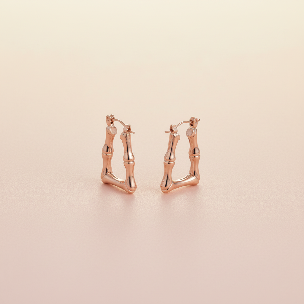 Rose Gold Hoops Background