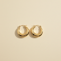 Small Gold Hoops Background