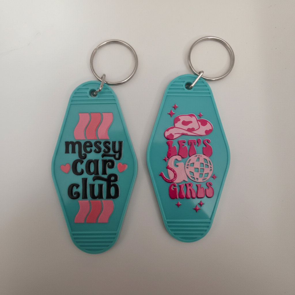 Turquoise Keychain Set Combined Background